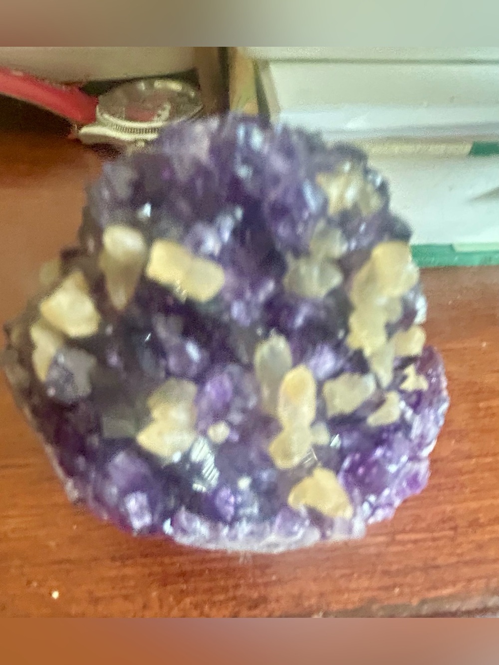 Natural Purple Amethyst Cluster Decorative Accent